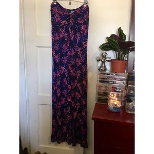 F21+ Strapless Floral Maxi Dress